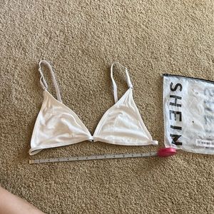 NEW NWT SHEIN white unlined bralette